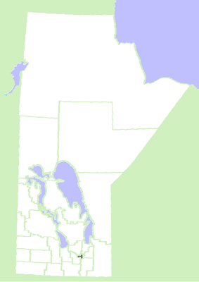 Location map Canada Manitoba