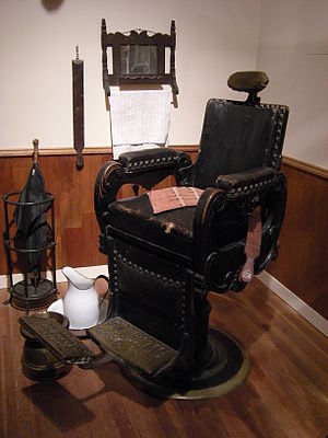 Recreation of J. N. Hooper's Barber Shop (Seat...