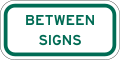 R7-202aTP (GRN) Between signs (plaque, green)