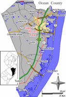 Census Bureau map of Toms River Township, NJ