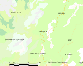 Mapa obce Cargiaca