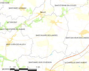 Poziția localității Saint-Hilaire-des-Landes