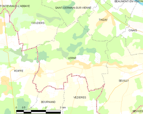 Poziția localității Lerné