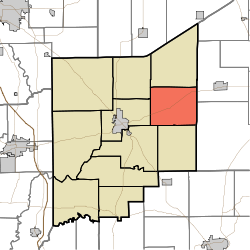 Location in Jennings County
