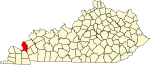 State map highlighting 利文斯顿 County