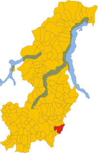 Locatie van Inverigo in Como (CO)