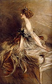 Portret księżnej Marthe-Lucile Bibesco, olej na płótnie (1911)