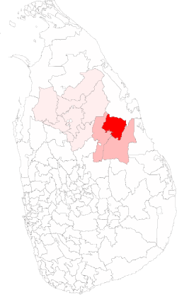 Location of Medirigiriya