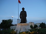 İstanbul, Büyükçekmece'de bulunan Mimar Sinan heykeli