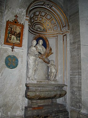 Gravmonument över kardinal Giovanni Giacomo Millo av Carlo Marchionni och Pietro Bracci.