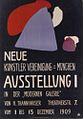 Plakat zur ersten Ausstellung der Neuen Künstlervereinigung München im Dezember 1909