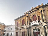Building with traditional Greek and local Cypriot Neoclassical features