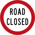 (R3-6) Road Closed