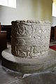 Font at St Nicholas Church North Grimston