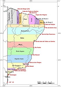 Les capitanies hereditàries del Brasil (versió corregida)[59]