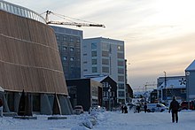 Greenland, an autonomous territory of the Kingdom of Denmark, has been self-governed since 2009. Pictured: Nuuk, Greenland. Nuuk and Katuaq - Visit Greenland.jpg