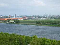 Beverwijk as seen from the North Sea Canal