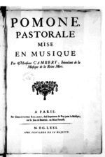 Vignette pour Pomone (opéra)