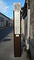 L'ancien poteau de l'arrêt de bus Banque de France, à La Rochelle.