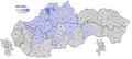 Az SNS által elért eredmény Szlovákia egyes járásaiban a 2012-es parlamenti választáson