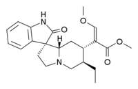 Chemická struktura rhynchophyllinu