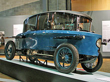 Edmund Rumpler's 1921 Tropfenwagen was the first series-produced aerodynamically designed automobile, before the Chrysler Airflow and the Tatra 77. Rumpler Tropfenwagen.jpg