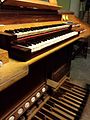 Console de l'orgue