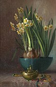 Still life with paperwhites by Sarah E. Bender De Wolfe