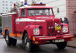 Camión de bombeiros Scania L80 1972