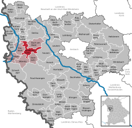 Kaart van Schillingsfürst