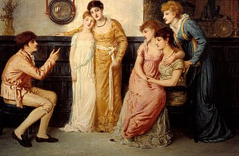 A Youth Relating Tales to Ladies (1870), Londres, Tate Britain.