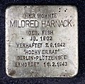 Un Stolperstein para Mildred Harnack en 14 Genthiner Straße en Tiergarten