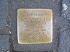 der Stolperstein für Rosa Oppenheim
