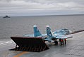 Su-33 en el portaaviones Almirante Kuznetsov