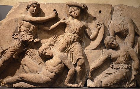 Détail de la frise du temple d'Apollon de Bassae, British Museum