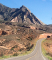 Nearby Bullfrog, Utah is named for this feature on Mt. Ellsworth that resembles a bullfrog, as seen from southbound Highway 276