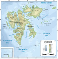 Mappa dello Svalbard