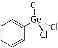 Strukturformel von Phenylgermaniumtrichlorid