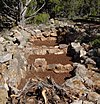 Anasazi food storage building ruins at Tusayan Pueblo.