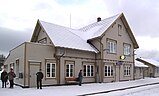 Der Bahnhof von Tynset, Norwegen