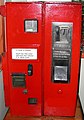 Two Type U housings with (right) a G2 coil vending mech and (left) a Type H booklet vending mech.