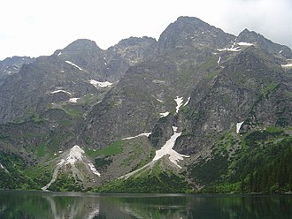 Pass vom Bergsee Meerauge im Tal Dolina Rybiego Potoku