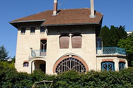 Villa Les Glycines (1902-1904), 5 rue des Brice, parc de Saurupt à Nancy