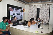 Marvin Molin, the local project leader assisted the teachers and staff from CBSUA during the WPWPPH 2021 tutorial.
