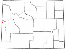 Location of Alpine, Wyoming