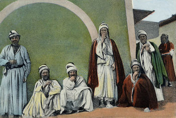 Yazidi men in Mardin, late 19th century