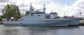 LKL Žemaitis (P11) tidligere HDMS Flyvefisken (P550), nu i den litauiske flåde