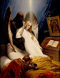 Ангел смерти. 1851. Холст, масло. Государственный Эрмитаж, Санкт-Петербург