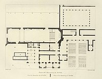 1806-1820, Voyage pittoresque et historique de l'Espagne, tomo I, Plano del monasterio de Juste (cropped).jpg