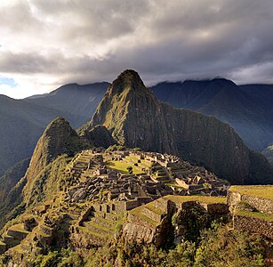 Machu Picchu, a famous Incan structure.